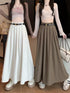 HELLO FASHION Long A-Line Skirts With Belt